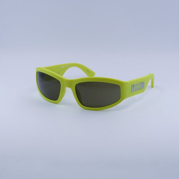 🕶️ New Moschino MOS164/S 04AN QT Sunglasses - Lime Frame, Green Lenses - Picture 5 of 11